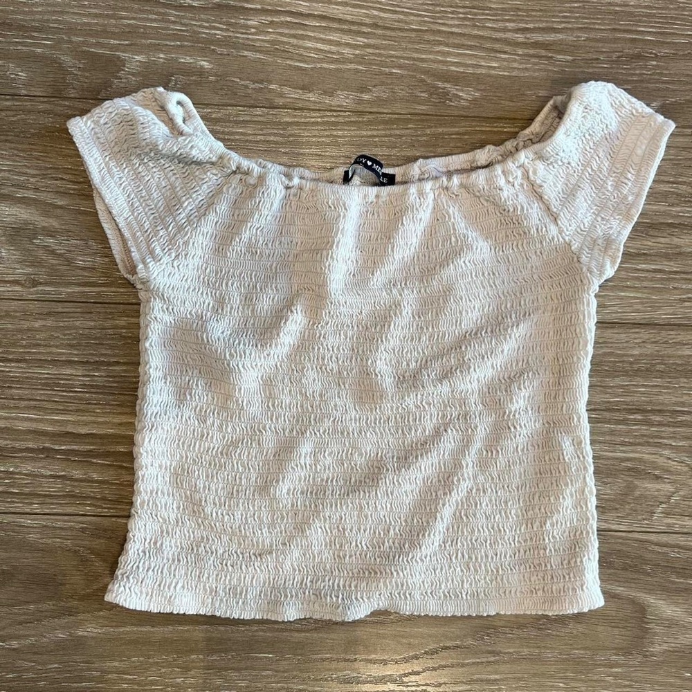 Charlene smocked brandy top